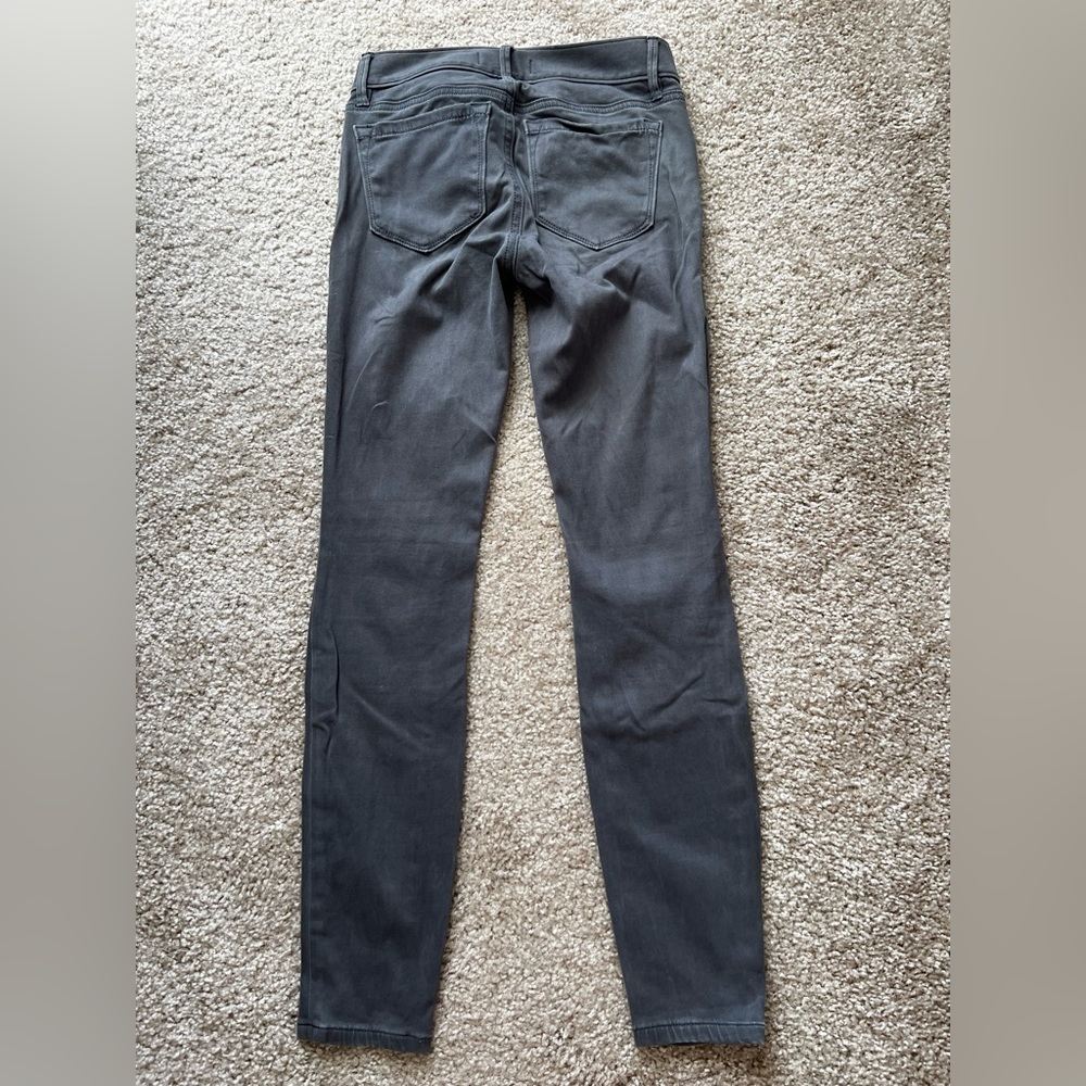 LOFT Petite/Short 00/24 Mid-Rise Gray Jeggings